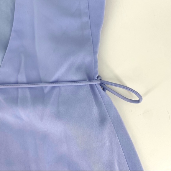 Superdown Luca Wrap Front Blue Dress NWT - Picture 12 of 12